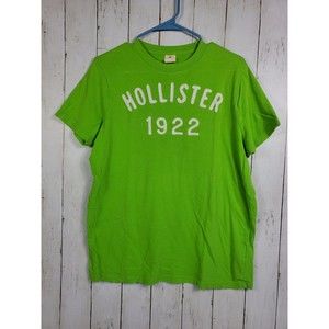Hollister Men's Short Sleeve T-shirt Size Large Green 100% Cotton